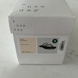 A New Day Black Leon Sandals